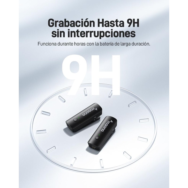 MAONO Micrófono Inalámbrico Celular para Android : Microfono Lavalier Solapa