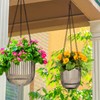 Maxcheck 4 Pcs Self Watering Hanging Planters Indoor 6.5'' 4.5''