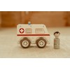 Little Dutch 2527 Wooden Car Ambulance White