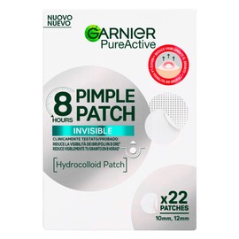 Garnier Pure Active Pimple Patch 8 Hours Reduces Pimple Visibility Absorbs Excess Sebum Ultra Thin and Invisible to Skin in Two Sizes for All Pimples - 22 Patches