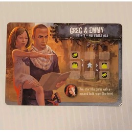 La Boite de Jeu Greg & Emmy Outlive Promo Board Game Leader Card La Boite de Jeu Dude Games