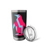 Bold Geometric Abstract Penguin Minimalist Art Design Stainless Steel Insulated