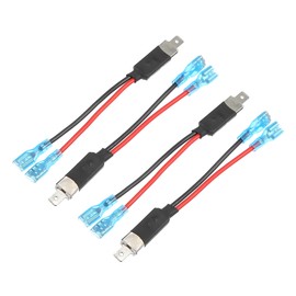 A ABSOPRO Pack of 4 H1 Connector LED Headlight Adapter Wiring Socket Universal for Car