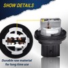 PIT66 2PCS Front Part Turn Signal Light Bub Plug Socket,