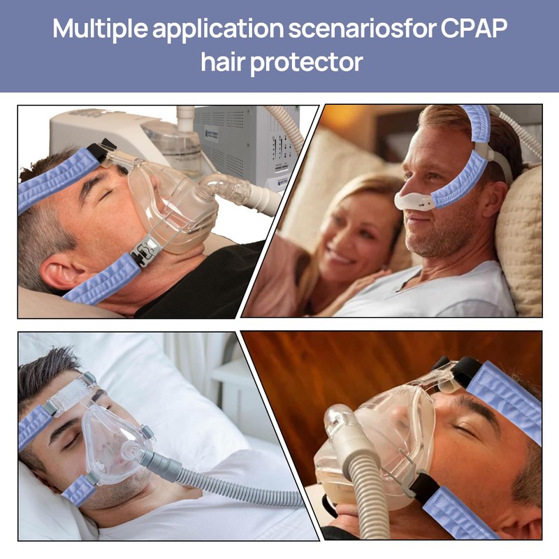 6 Pack Satin CPAP Strap Covers Soft, CPAP Headgear Strap