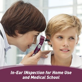 Scian SCIAN Otoscope - Ear Infection Detector Otoscopes and Pocket Ear Scope - Otoscopes with Light Includes Hard Plastic Case - Suitable for Adults, Doctors - Available in Multiple Colors (Purple)
