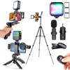 Vlogging Kit for iPhone,YouTube Starter Kit,Phone Holder for Video Recording