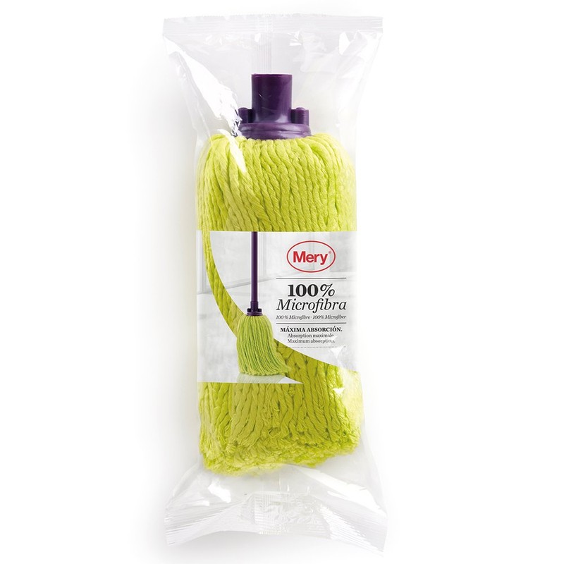Mery Mop Compatible with All Handles, Microfibre, Purple, 36 x