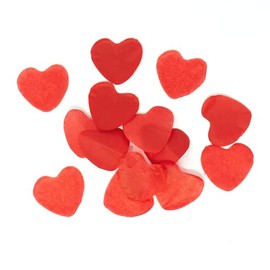 Ultimate Confetti Red Tissue Hearts-Biodegradable-Great for Party Decorations- Weddings- Valentines Day