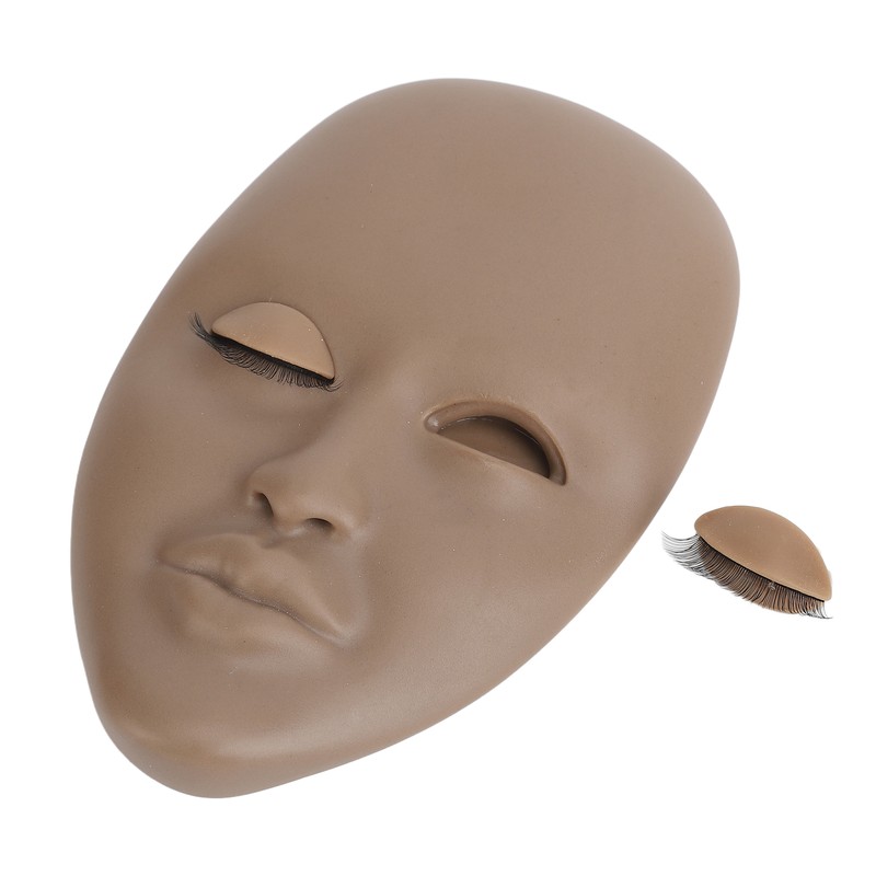 Lash Mannequin Head Reusable Soft Rubber 3D Effects Replaced Eyelids