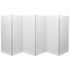 ORIENTAL Furniture Cardboard Room Divider, 6 Panel, White