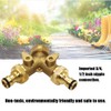 Y Distributor 3/4 Inch Brass Water Distributor, 2-Way Water Connection
