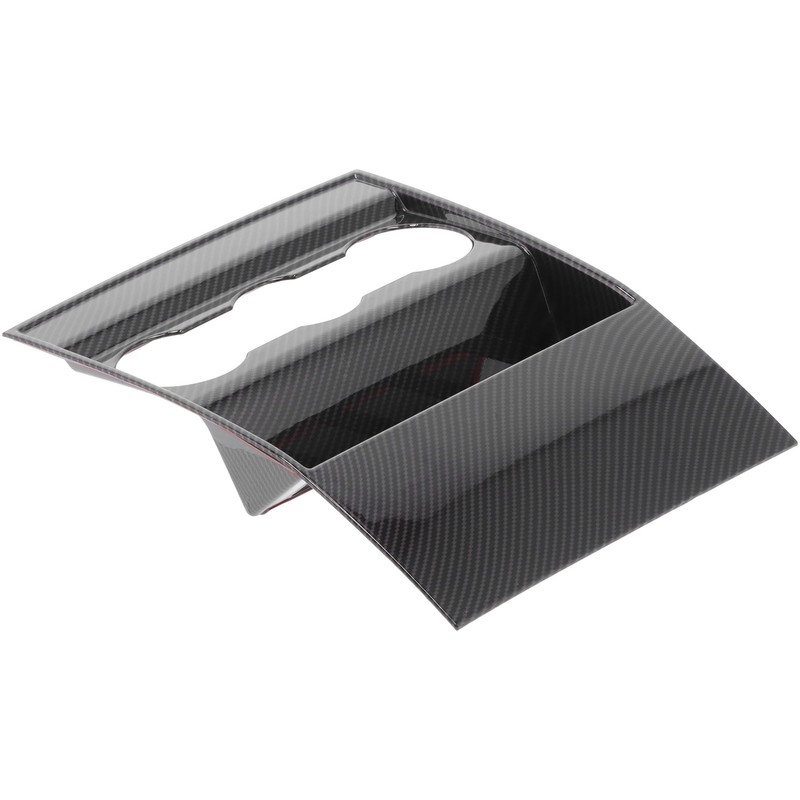 Armrest Box Rear Air Vent Trim Anti Kick Cover Carbon