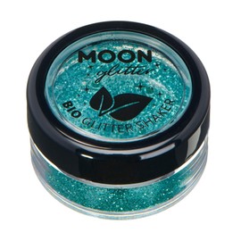 Moon Glitter Biodegradable Eco Glitter - 100% Cosmetic Organic Glitter for Face, Body, Nails, Hair and Lips - 5 g - Turquoise