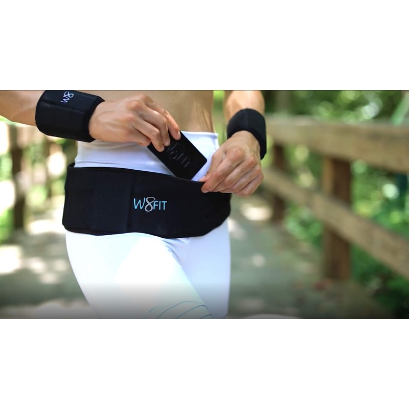 W8FIT Adjustable Weighted Walking and Exercise Belt (7 LB Small)