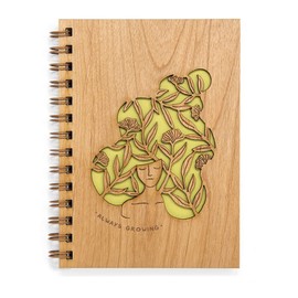 Always Growing Wood Journal [Notebook, Sketchbook, Spiral Bound, Blank Pages]