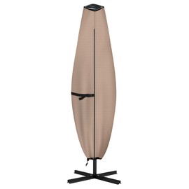 ULTCOVER Patio Parasol 600D Waterproof Clear Top Outdoor Umbrella Cover - Fits Solar Umbrella 8-11 Feet