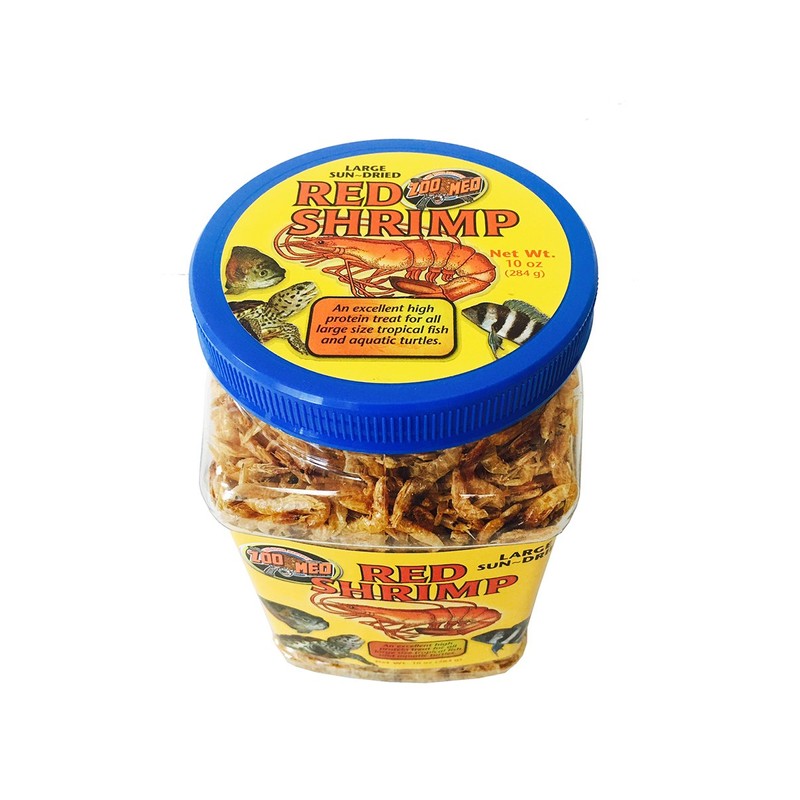 Zoo Med Large Sun-Dried Red Shrimp Aquatic Turtle Food 10