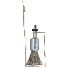 Bosch 2608622126 Shank Pencil Brush Crimped Wire, 0.2mm Inox, 15mm x 6mm, Silver