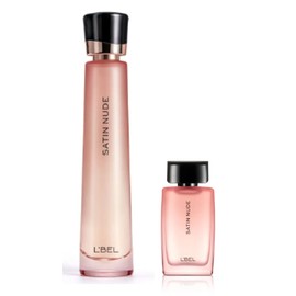 L'Bel Satin Nude Set with Travel Size: Parfum/Perfume Femenino 50 ml / 1.7 fl.oz. and 10 ml / 0.33 fl.oz