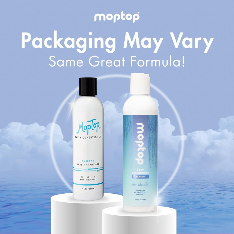 MopTop Daily Curly Hair Conditioner – Hair Moisturizer to Restore