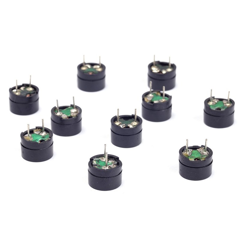 Cylewet 10Pcs 5V 2 Terminals Passive Electronic Alarm Buzzer Electromagnetic
