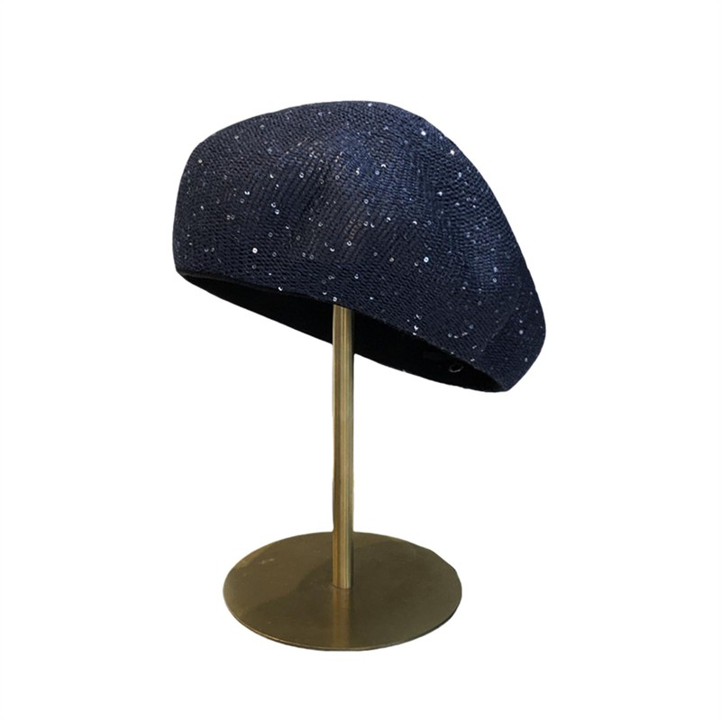 RUNQIU Beret Spring/Summer, Women's Summer Beret, Breathable, Small Face Effect,