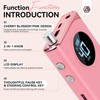 SAVILAND Electric Nail Drill Professional: 40000RPM Pink Rechargeable Electric Nail