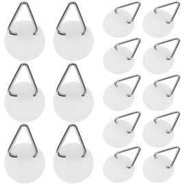 20 Ganchos De Pared Transparentes Para Toallas, Abrigos, Adhesivos, Impermeables Resistentes Para BañO Ducha Cocina Cortinas Accesorios Para Colgar En Interiores Y Exteriores