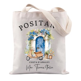 Lywjyb Birdgot Positano Italian Fresh Lemon Tote Bag Amalfi Coast Gift Italian Islands Gift Southern Italy Travel HandBag (Positano Lemon Tote)