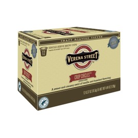 Verena Street Single Cup Pods (72 Count) Flavored Coffee, Crop Circles Vanilla Hazelnut, Rainforest Alliance Certified Arabica Coffee, Compatible with Keurig K-cup Brewers