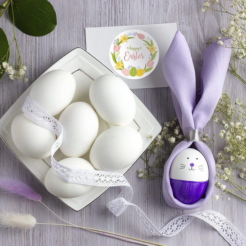 Pack of 48 Round Easter Sticker 45mm Ideal for Cards,