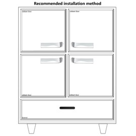 VIBORG (5 Pieces Zinc Alloy Modern Kitchen Cabinet Cupboard Door Handle Knob Pull Wardrobe Handles and Knobs Pulls Ideal for Cabinet Doors SA-618 (Chrome)