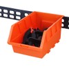 Tactix 320604 Plastic Tray Bin Set, Black/Orange