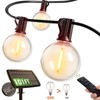 addlon 100FT Solar String Lights for Outside G50 Waterproof with