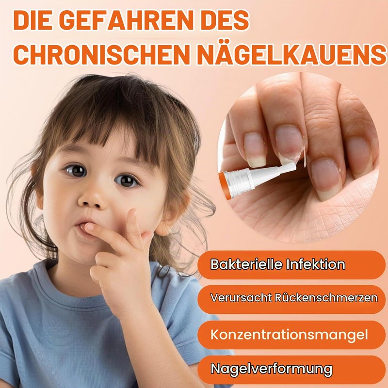 Pack of 2 anti-fingernails chewing, anti-nail chewing, bitter nail pen