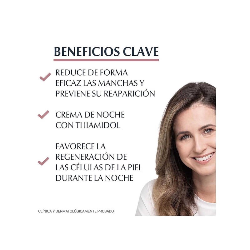 Crema facial Eucerin Antipigment de noche con thiamidol