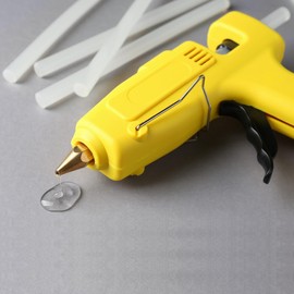 IDEA HOME Stick Colla a Caldo Ø7 mm x 100 mm – 50 Pezzi Trasparenti, Inodori, Compatibili con Pistole 7–8 mm