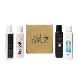 LZ Products - Nutritive hidration & recovery Cocktail Kit - Hair Protection Kit - AntiFrizz reduction - Hair Shine - Hair Growth - Deep cleaning - All in one - Professional Hair Kit