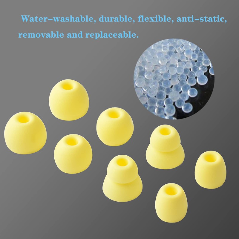 4 Pair Replacement Silicone Ear Tips Earbuds Buds Set for