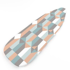 Encasa Homes Funda para Tabla de Planchar Línea de Lujo con Acolchado Extra Grueso (Se Ajusta a Las Tablas estándar de Grandes de 122 x 38 cm) Blocks - para el hogar y el Hotel