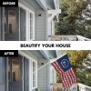 UD_G128 Combo Pack: 6 Ft Tangle Free Aluminum Spinning Flagpole