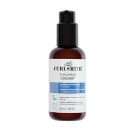 CURLSMITH CurlShield Cream - Multi-Benefit Heat Protection Cream, For Dry Styling - For All Curls, Coils & Waves