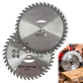 2PCS 6-Inch Alloy Saw Blade Set: Durable Alloy Steel Lawn Mower Blade, 150mm Diameter, 5mm Aperture, 1mm Thickness – for Precision Cutting of Wood and More