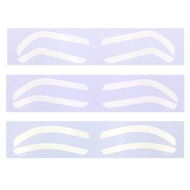 ZAAWUUT 24 Pairs Eyebrow Sticker Stencils,Adhesive Eyebrow Shape Template Kit,3 Styles Eyebrow Tape Strips,Makeup Aid Tool For Woman