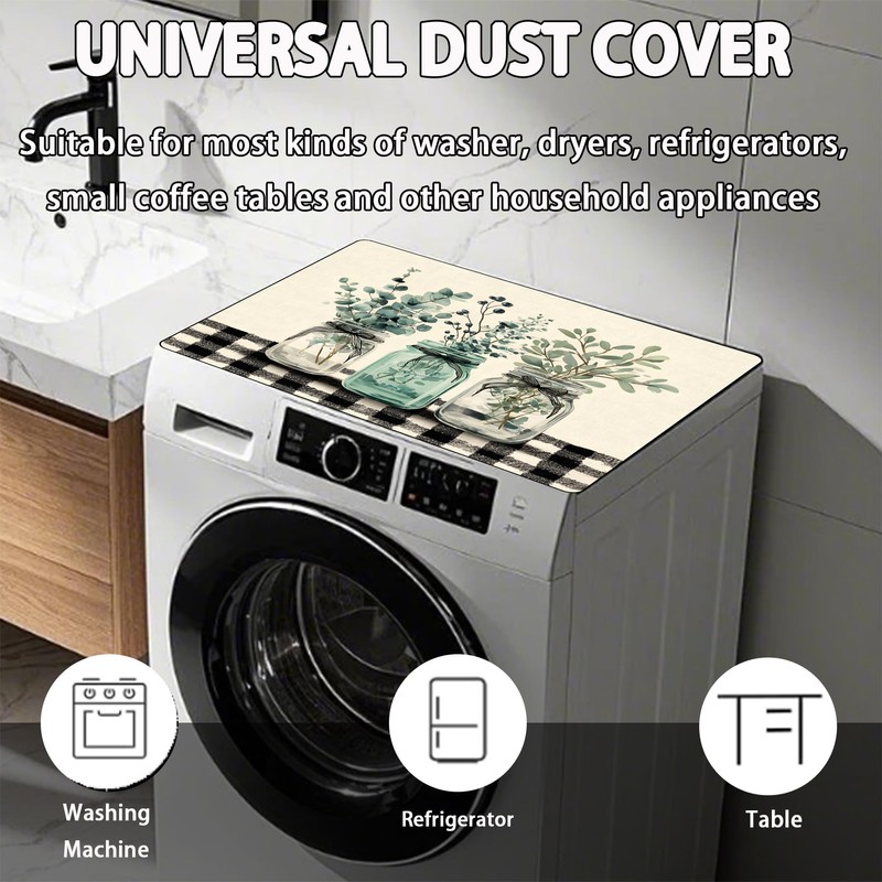 NYZE Washer Dryer Covers For The Top Non-Slip Waterproof Washing
