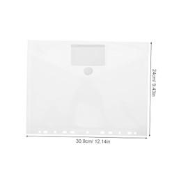 jojofuny 10pcs Plastic Document Holders for Binders File Folders with Easy Integration Ample Storage for School and Office Transparent Design for Quick Document Access