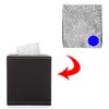 Sumnacon Square Leather Tissue Box Cover - Stylish Cube Tissue