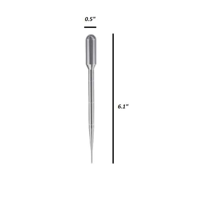 100 Pipette Eyedroppers for Liquid Transfer and Airbrush Paint -