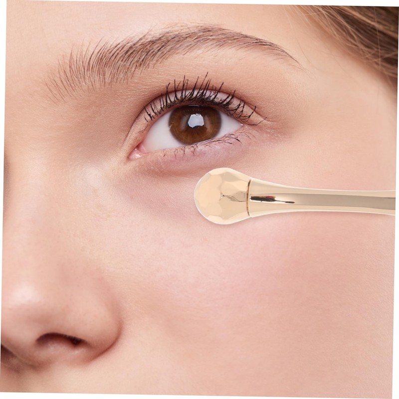 BIUDECO Travel-friendly Eye Cream Stick Skincare Tool Metal Scoop Eye